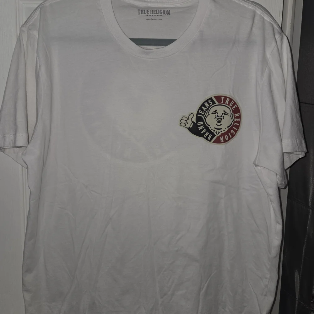 NWOT True Religion Men’s White Logo Graphic T-Shirt, SIZE L